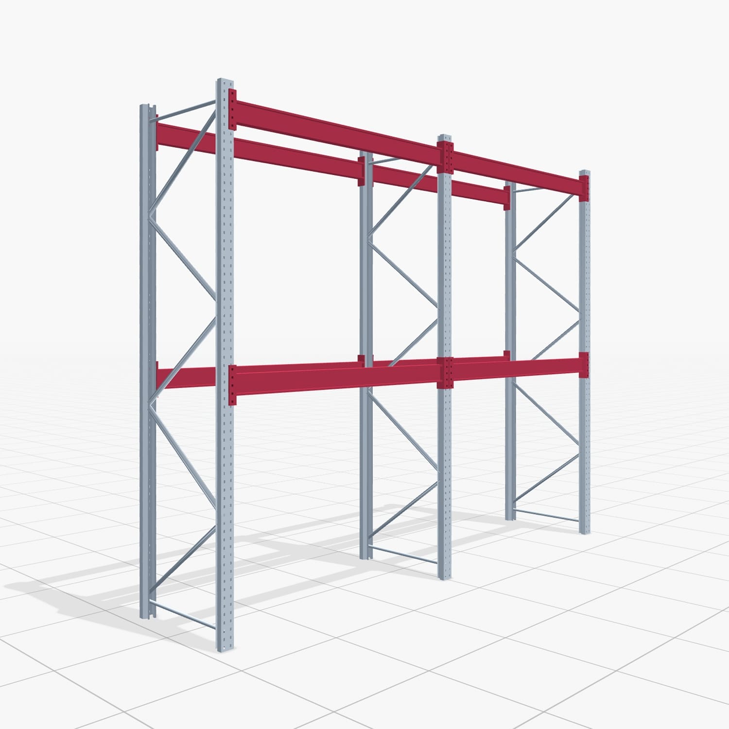 Palettenregale PRX 1000, Europalette, H: 3.100 mm, B: 3.900 mm, Palettengewicht: 1.000 kg, Palettenplätze: 12