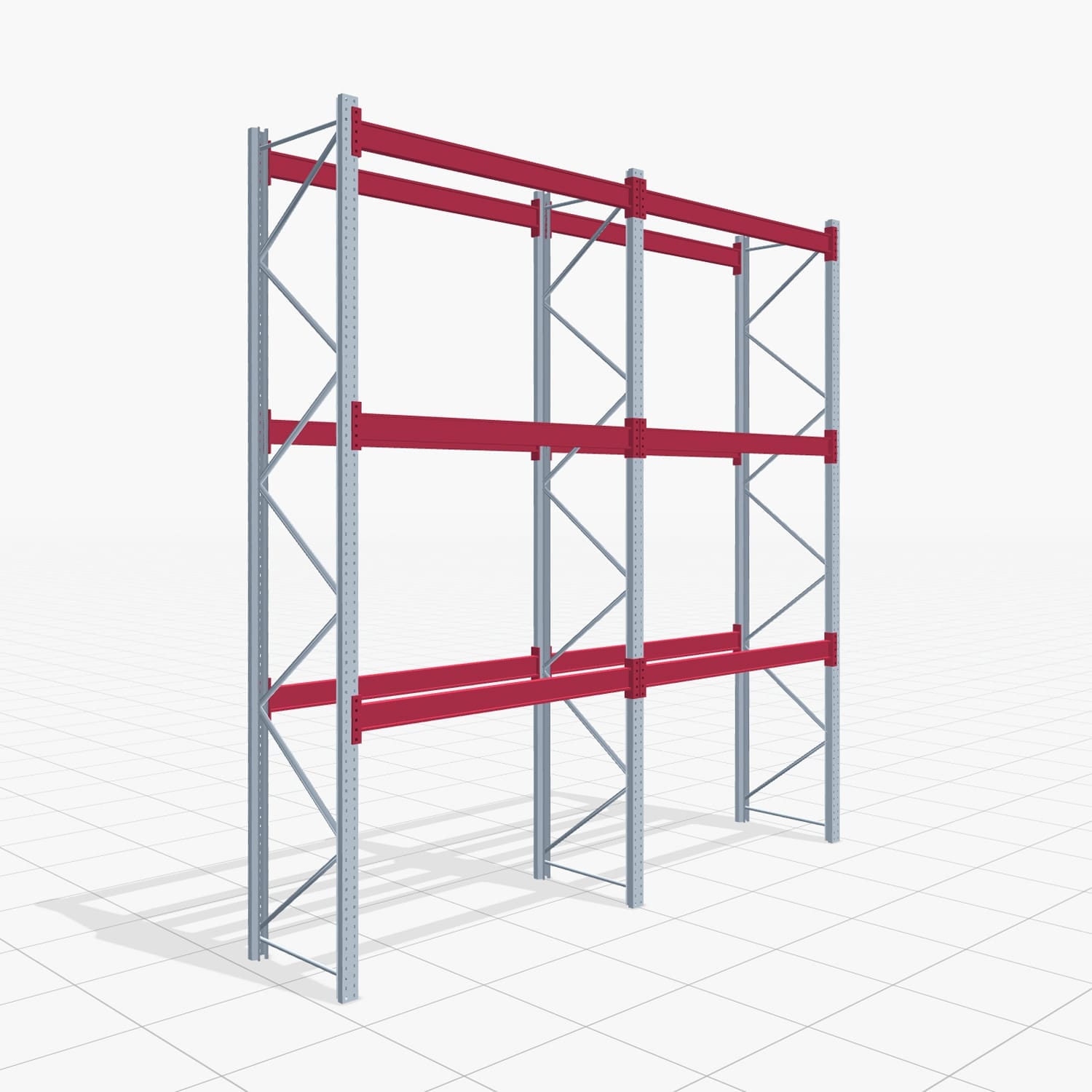Palettenregale PRX 1000, Europalette, H: 4.100 mm, B: 3.900 mm, Palettengewicht: 1.000 kg, Palettenplätze: 16