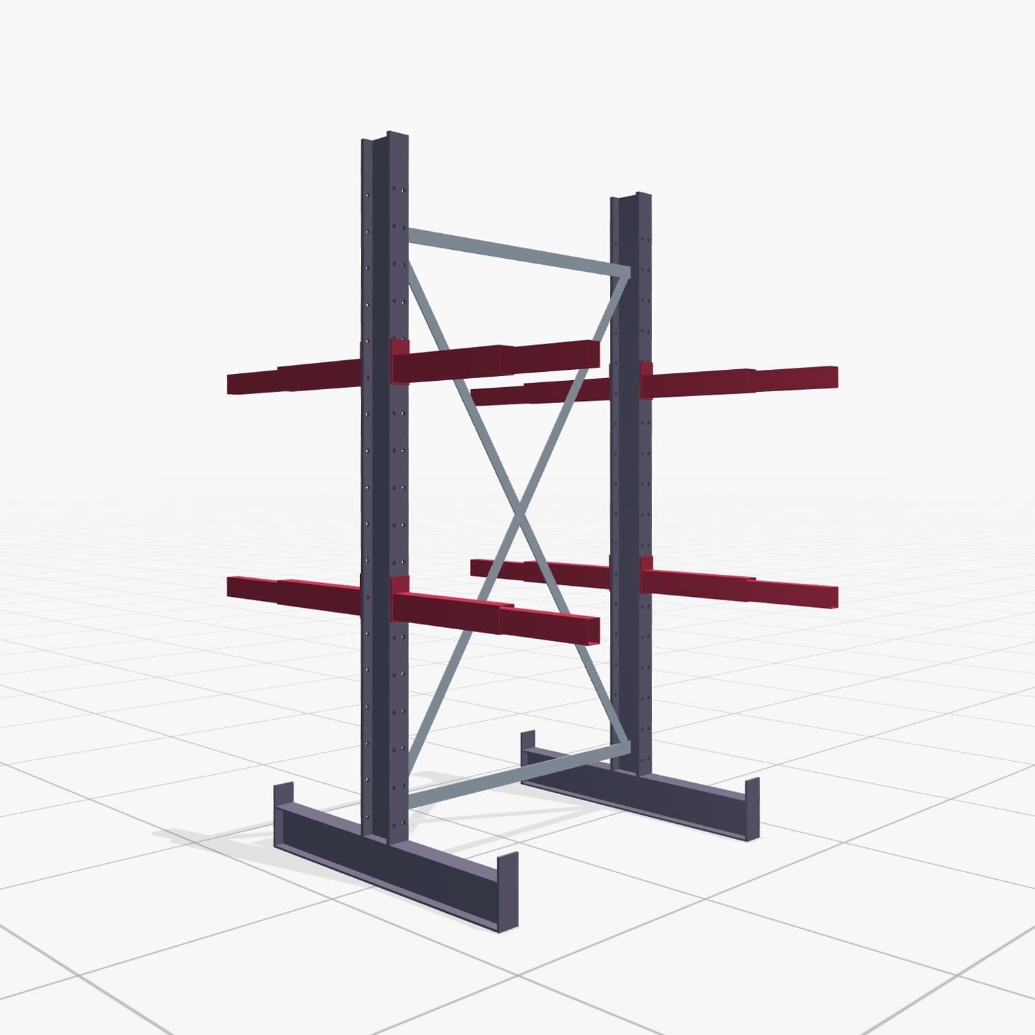 Schreinereiregale KHX 3010, Zweiseitige Nutzung, H: 2.000 mm, B: 1065 mm, 400 mm (1.120 kg)