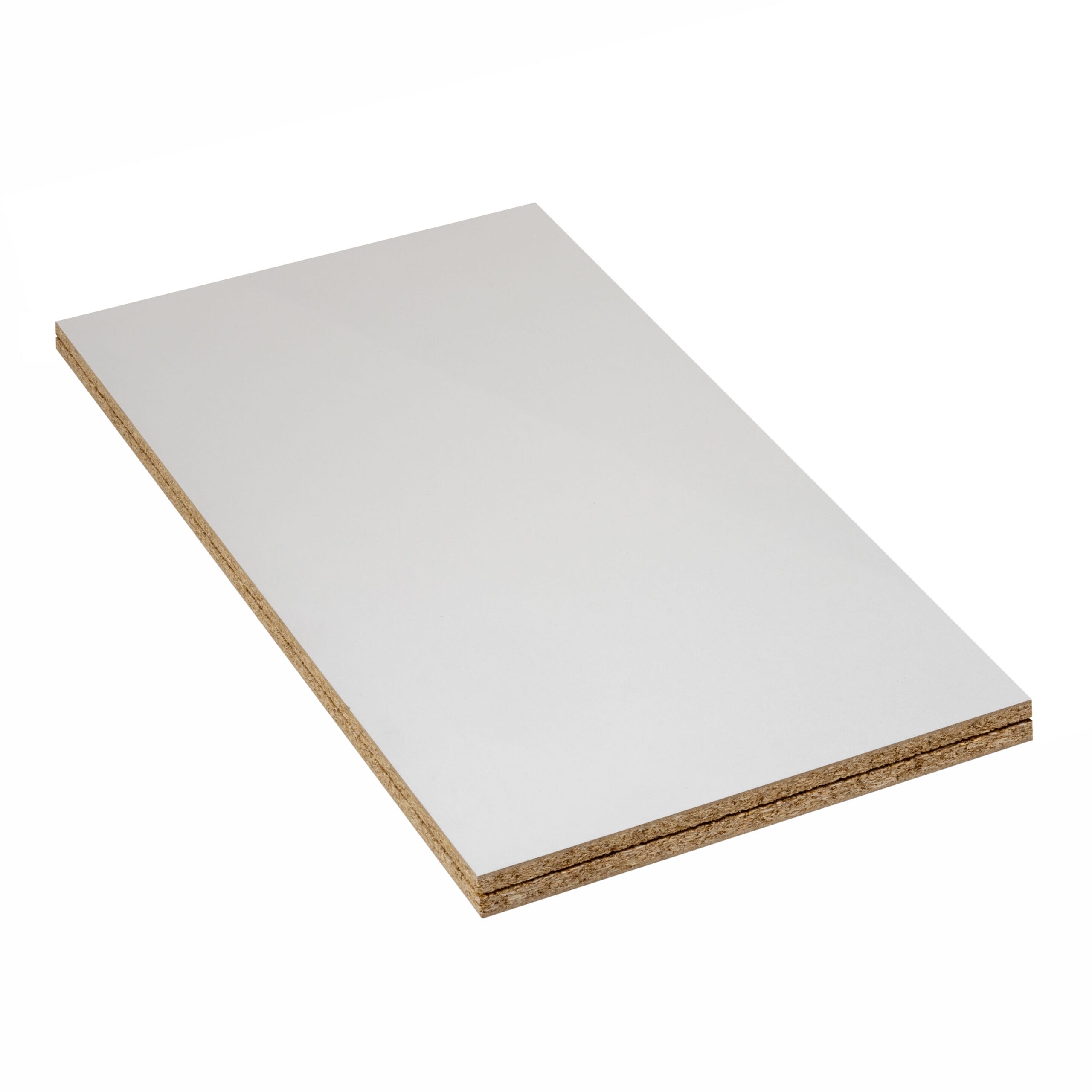 LBX 8000 Spanplattenboden natur/weiß 1200 x 510 mm, Stärke 38 mm, Melaninharzbeschichtet weiß