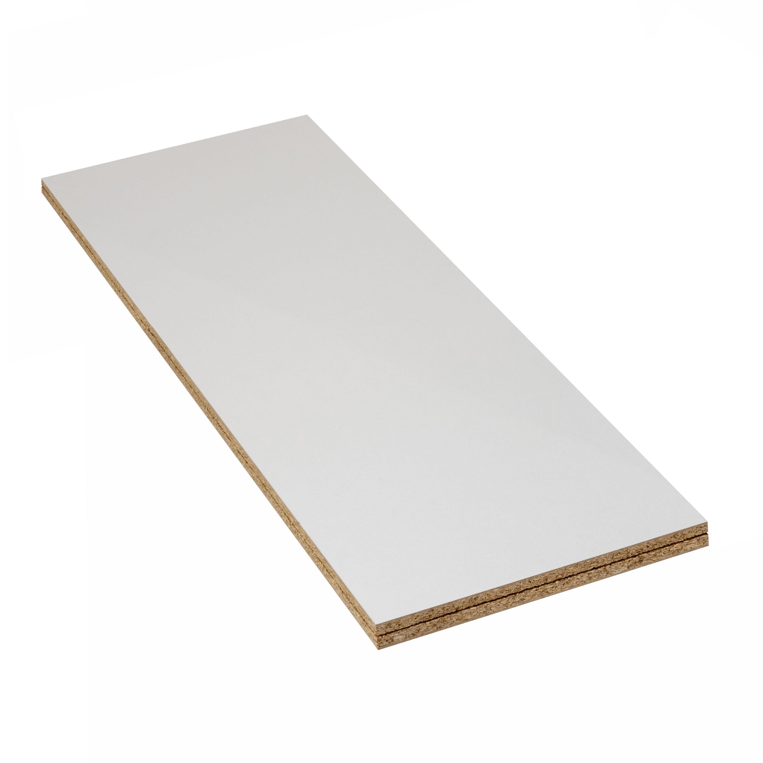 LBX 8000 Spanplattenboden natur/weiß 1600 x 510 mm, Stärke 38 mm, Melaninharzbeschichtet weiß