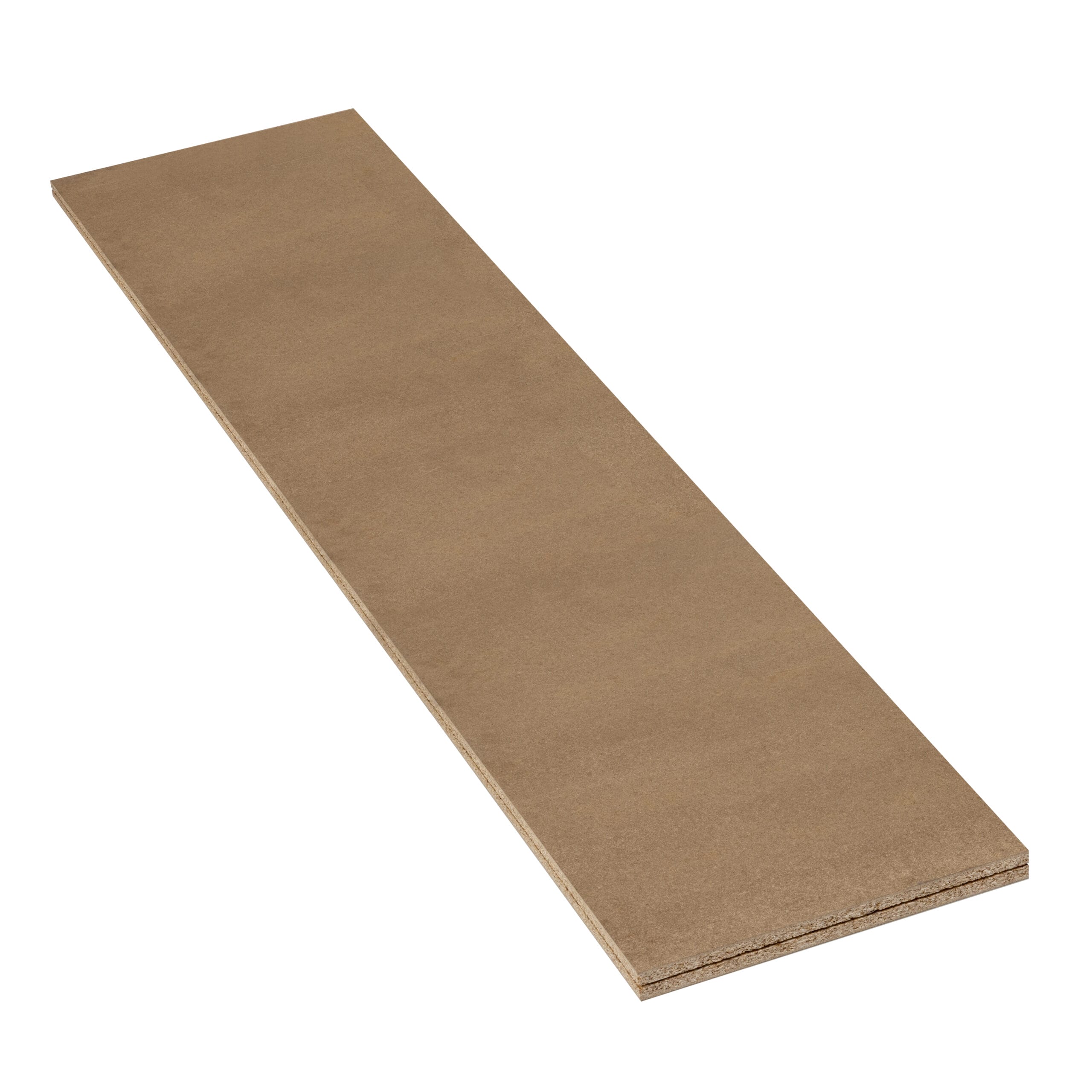 LBX 8000 Spanplattenboden natur/weiß 2400 x 510 mm, Stärke 38 mm, Melaninharzbeschichtet weiß