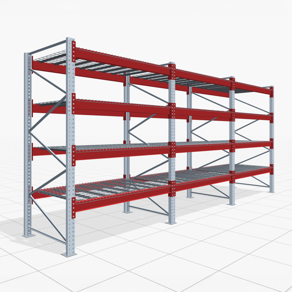 Palettenregale PRX 1000, Europalette, H: 2.600 mm, B: 5.800 mm, Palettengewicht: 750 kg, Palettenplätze: 30