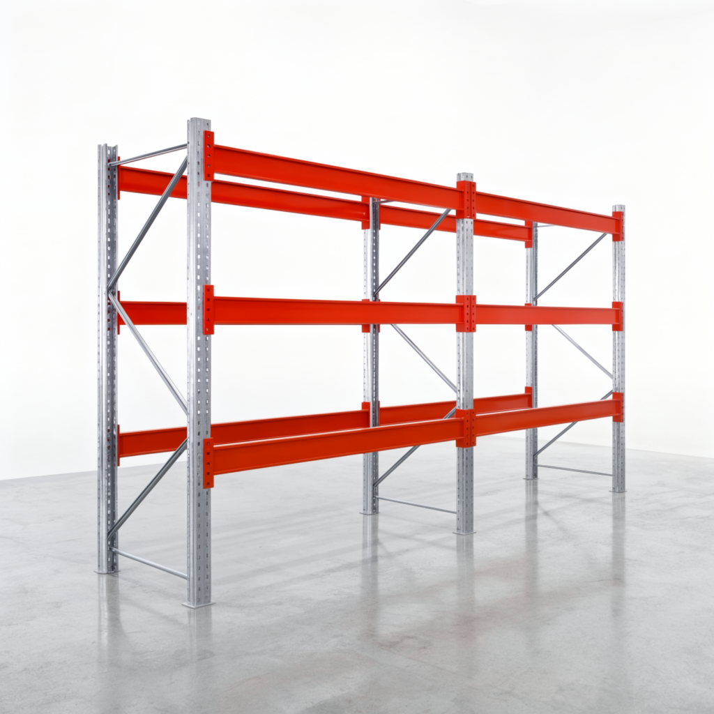 Palettenregale PRX 1000, Europalette, H: 2.100 mm, B: 3.900 mm, Palettengewicht: 500 kg, Palettenplätze: 16