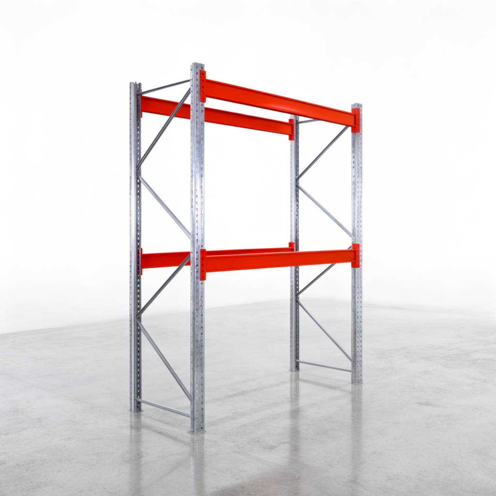 Palettenregale PRX 1000, Europalette, H: 2.600 mm, B: 2.000 mm, Palettengewicht: 500 kg, Palettenplätze: 6