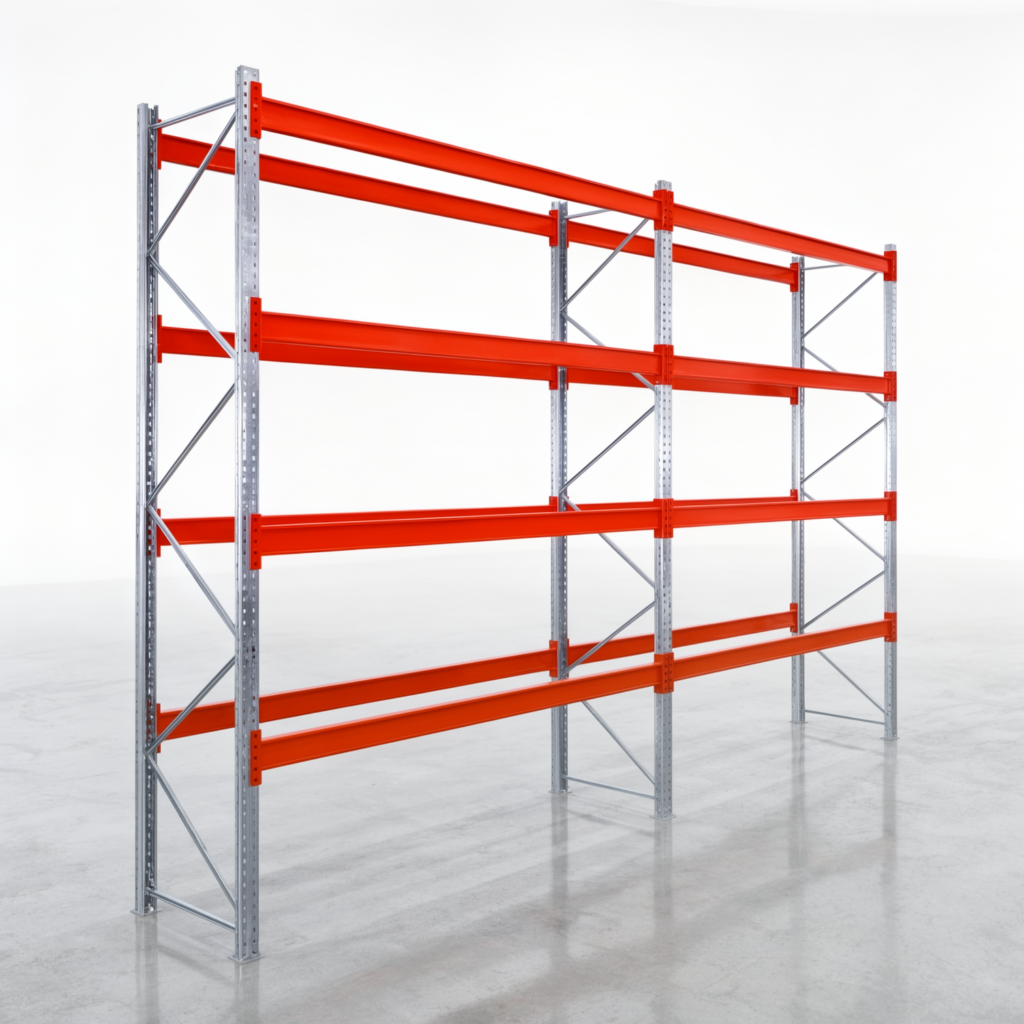 Palettenregale PRX 1000, Europalette, H: 3.600 mm, B: 5.700 mm, Palettengewicht: 500 kg, Palettenplätze: 30