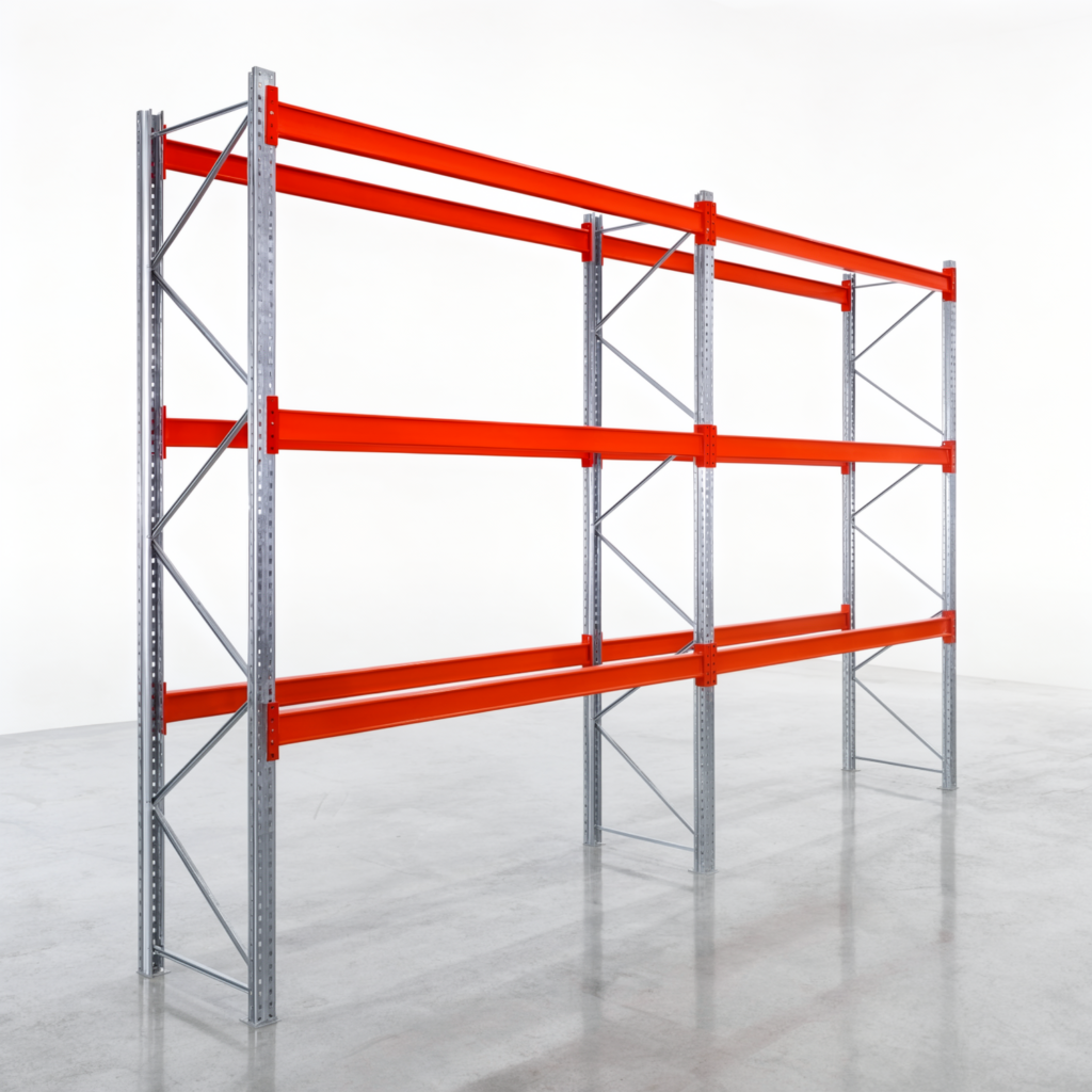 Palettenregale PRX 1000, Europalette, H: 3.600 mm, B: 5.700 mm, Palettengewicht: 1.000 kg, Palettenplätze: 24