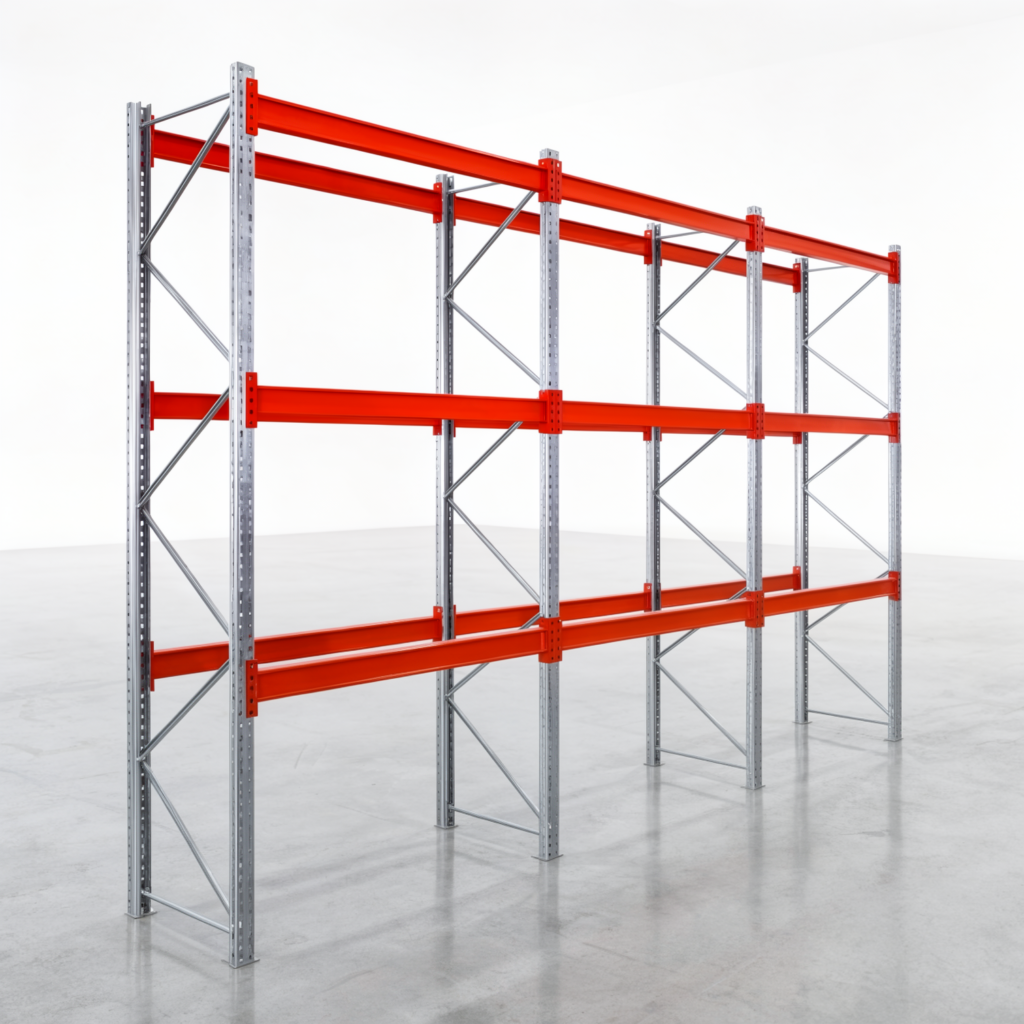 Palettenregale PRX 1000, Europalette, H: 3.600 mm, B: 5.800 mm, Palettengewicht: 1.500 kg, Palettenplätze: 24