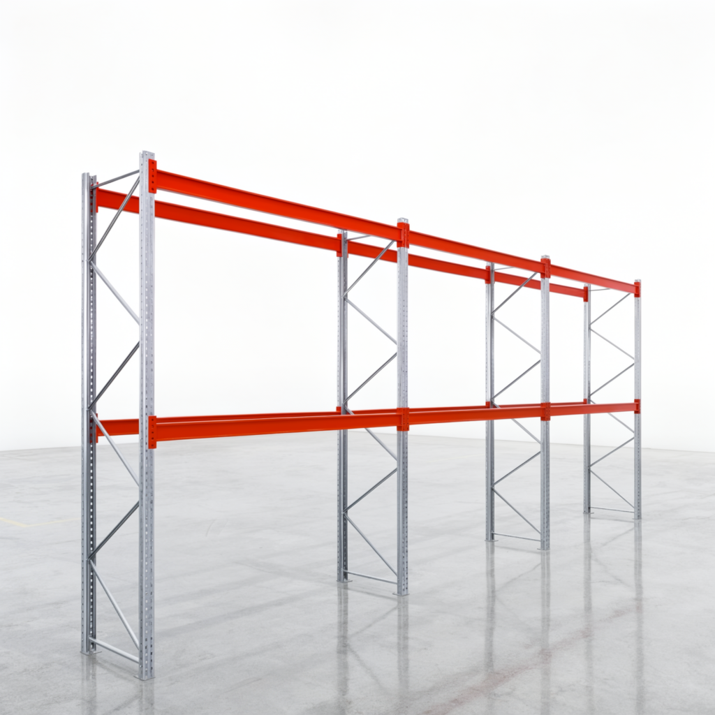 Palettenregale PRX 1000, Europalette, H: 3.600 mm, B: 8.500 mm, Palettengewicht: 500 kg, Palettenplätze: 27