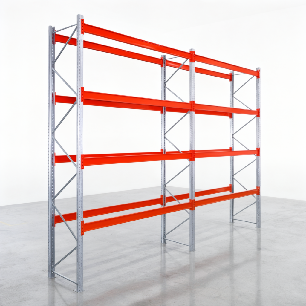 Palettenregale PRX 1000, Europalette, H: 4.100 mm, B: 5.700 mm, Palettengewicht: 500 kg, Palettenplätze: 30