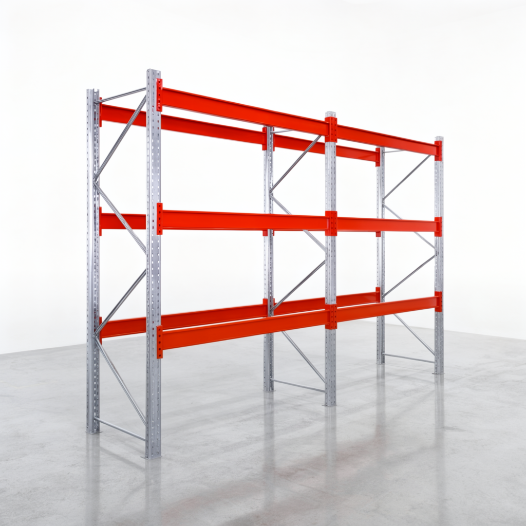 Palettenregale PRX 1000, Europalette, H: 2.600 mm, B: 3.900 mm, Palettengewicht: 1.000 kg, Palettenplätze: 16