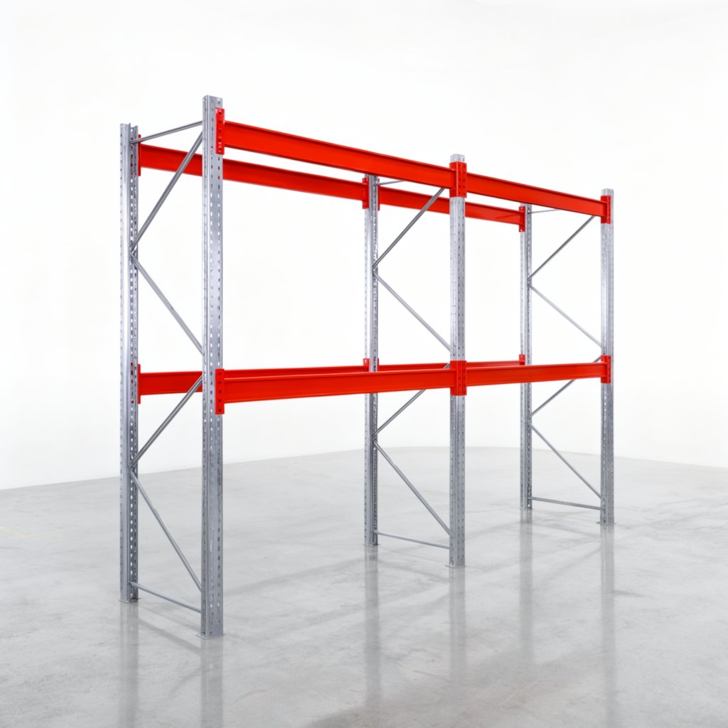 Palettenregale PRX 1000, Europalette, H: 2.600 mm, B: 3.900 mm, Palettengewicht: 1.000 kg, Palettenplätze: 12