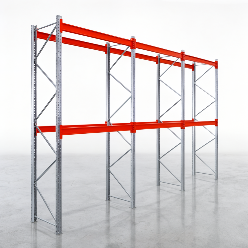 Palettenregale PRX 1000, Europalette, H: 3.600 mm, B: 5.800 mm, Palettengewicht: 1.000 kg, Palettenplätze: 18