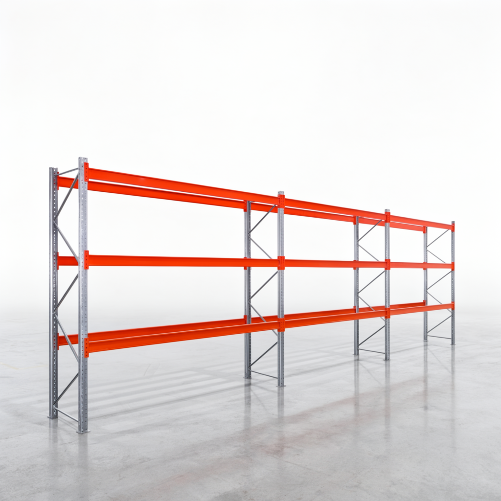 Palettenregale PRX 1000, Industriepalette, H: 3.100 mm, B: 8.500 mm, Palettengewicht: 500 kg, Palettenplätze: 36