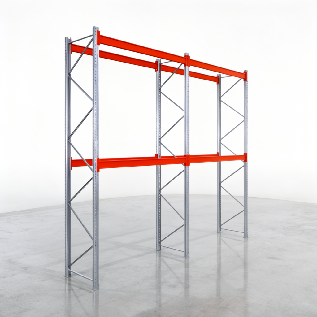 Palettenregale PRX 1000, Industriepalette, H: 4.100 mm, B: 3.900 mm, Palettengewicht: 750 kg, Palettenplätze: 12