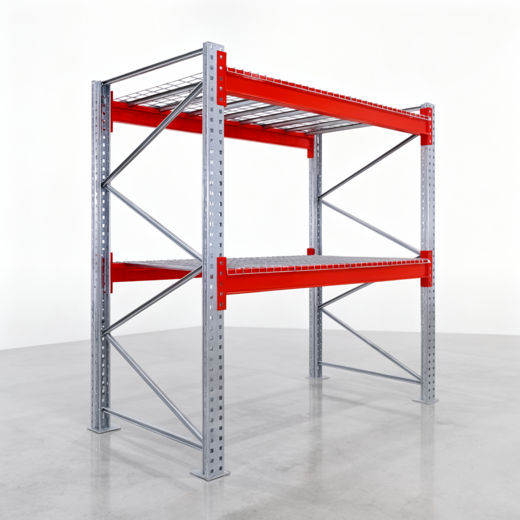 Palettenregale PRX 1000, Europalette, H: 2.100 mm, B: 2.000 mm, Palettengewicht: 500 kg, Palettenplätze: 6