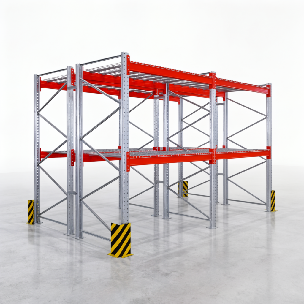 Palettenregale PRX 1000, Europalette, H: 2.600 mm, B: 3.900 mm, Palettengewicht: 1.250 kg, Palettenplätze: 12