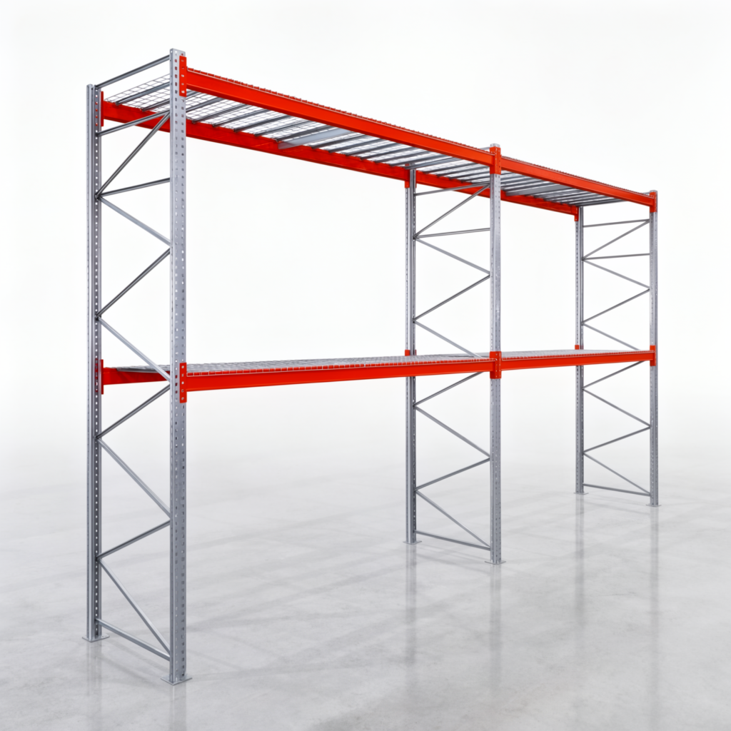 Palettenregale PRX 1000, Europalette, H: 4.100 mm, B: 7.500 mm, Palettengewicht: 1.000 kg, Palettenplätze: 24