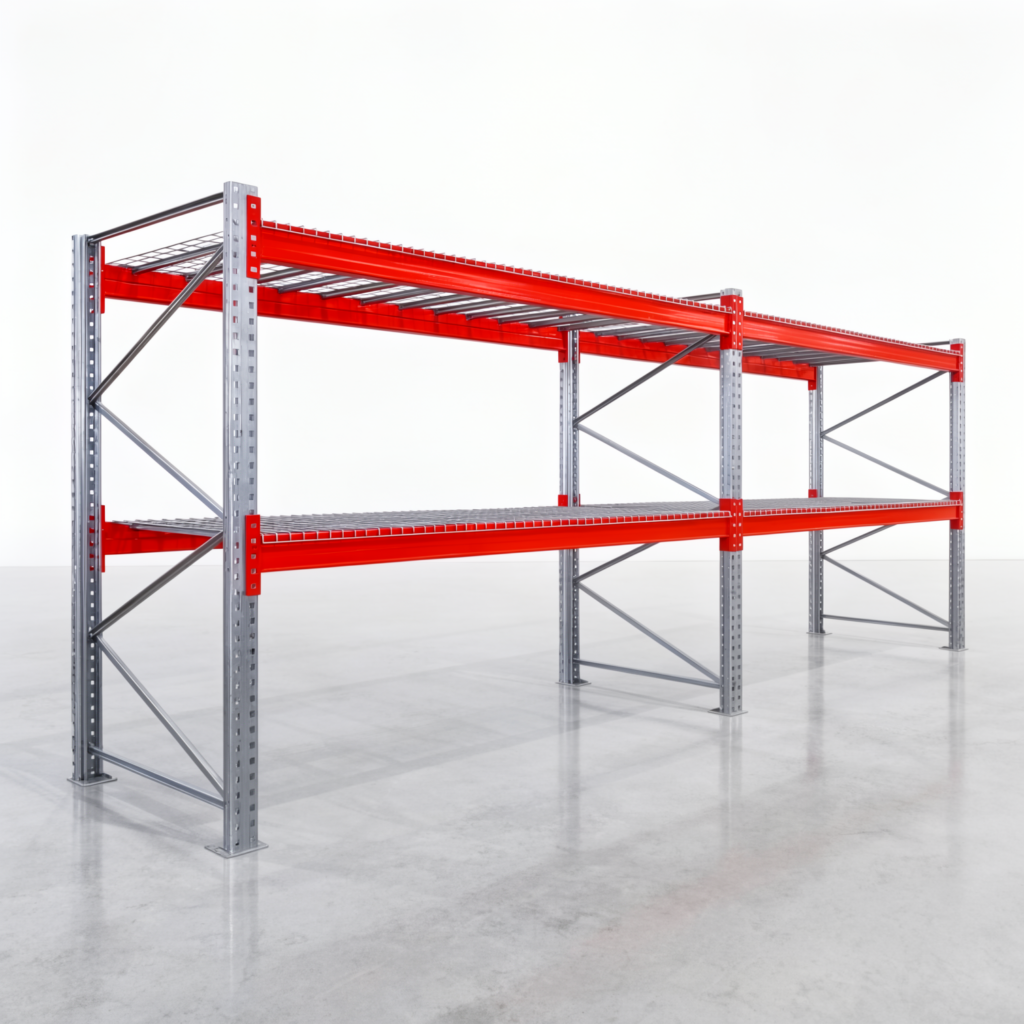 Palettenregale PRX 1000, Europalette, H: 2.100 mm, B: 5.700 mm, Palettengewicht: 500 kg, Palettenplätze: 18