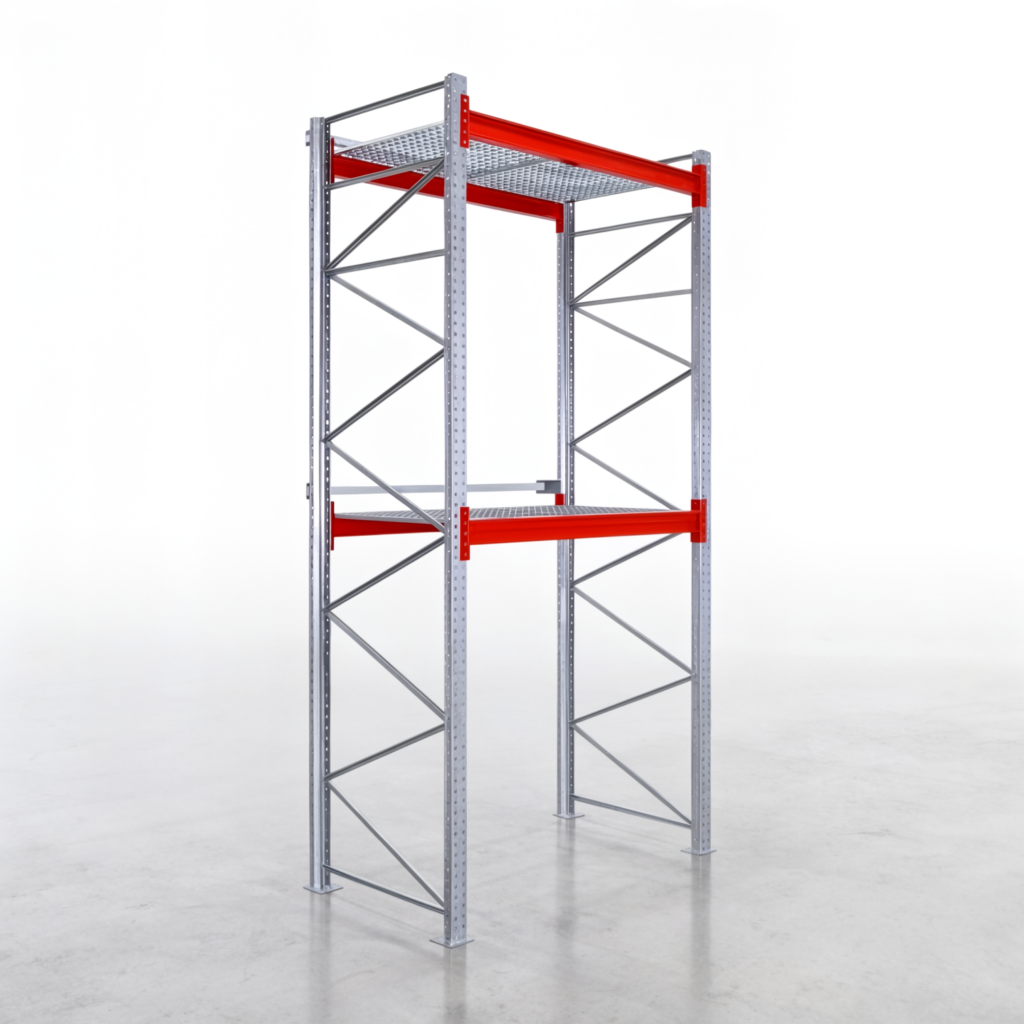 Palettenregale PRX 1000, Europalette, H: 4.100 mm, B: 2.000 mm, Palettengewicht: 500 kg, Palettenplätze: 6