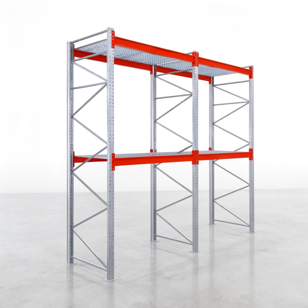 Palettenregale PRX 1000, Europalette, H: 3.600 mm, B: 3.900 mm, Palettengewicht: 750 kg, Palettenplätze: 12