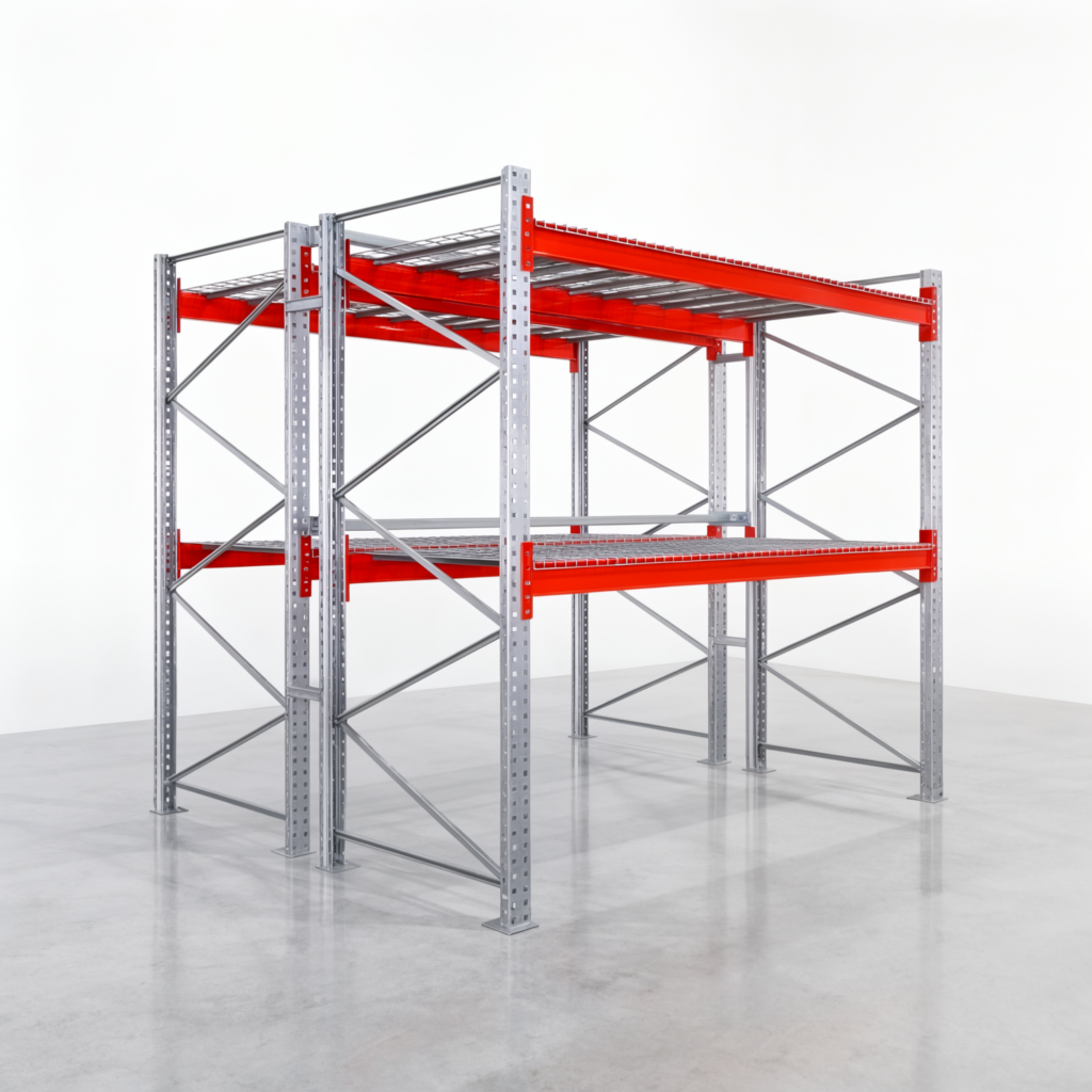 Palettenregale PRX 1000, Europalette, H: 2.600 mm, B: 2.900 mm, Palettengewicht: 750 kg, Palettenplätze: 9