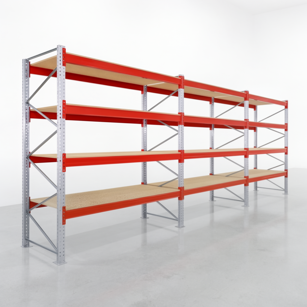 Palettenregale PRX 1000, Europalette, H: 3.100 mm, B: 8.500 mm, Palettengewicht: 1.000 kg, Palettenplätze: 45