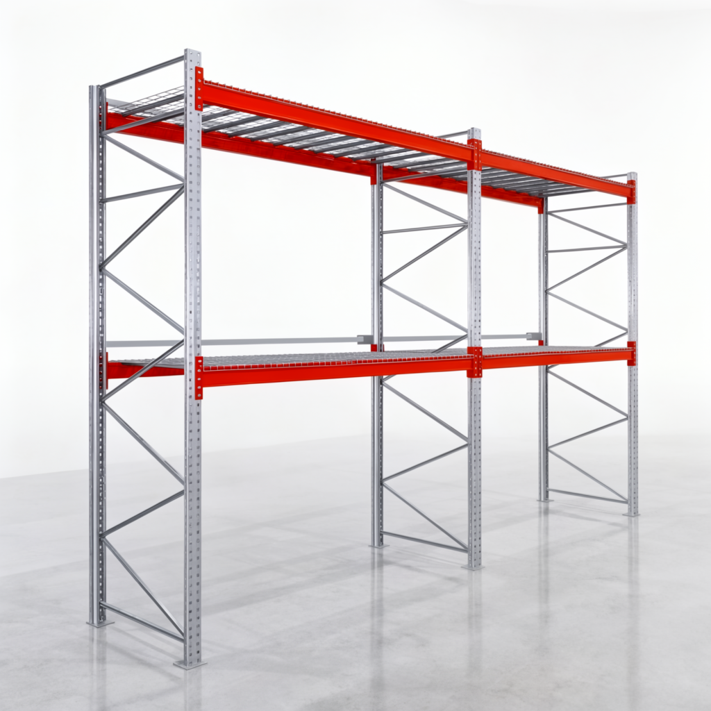 Palettenregale PRX 1000, Europalette, H: 3.600 mm, B: 5.700 mm, Palettengewicht: 500 kg, Palettenplätze: 18