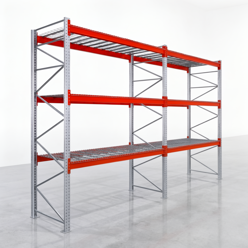 Palettenregale PRX 1000, Europalette, H: 3.600 mm, B: 5.700 mm, Palettengewicht: 500 kg, Palettenplätze: 24