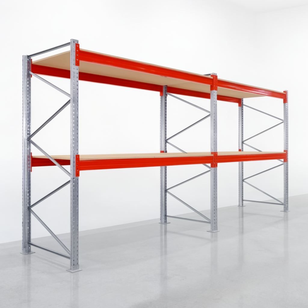 Palettenregale PRX 1000, Europalette, H: 2.600 mm, B: 5.700 mm, Palettengewicht: 1.000 kg, Palettenplätze: 18