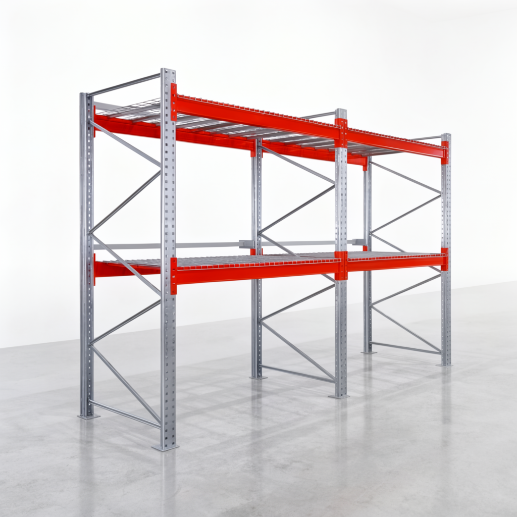 Palettenregale PRX 1000, Europalette, H: 2.600 mm, B: 3.900 mm, Palettengewicht: 500 kg, Palettenplätze: 12