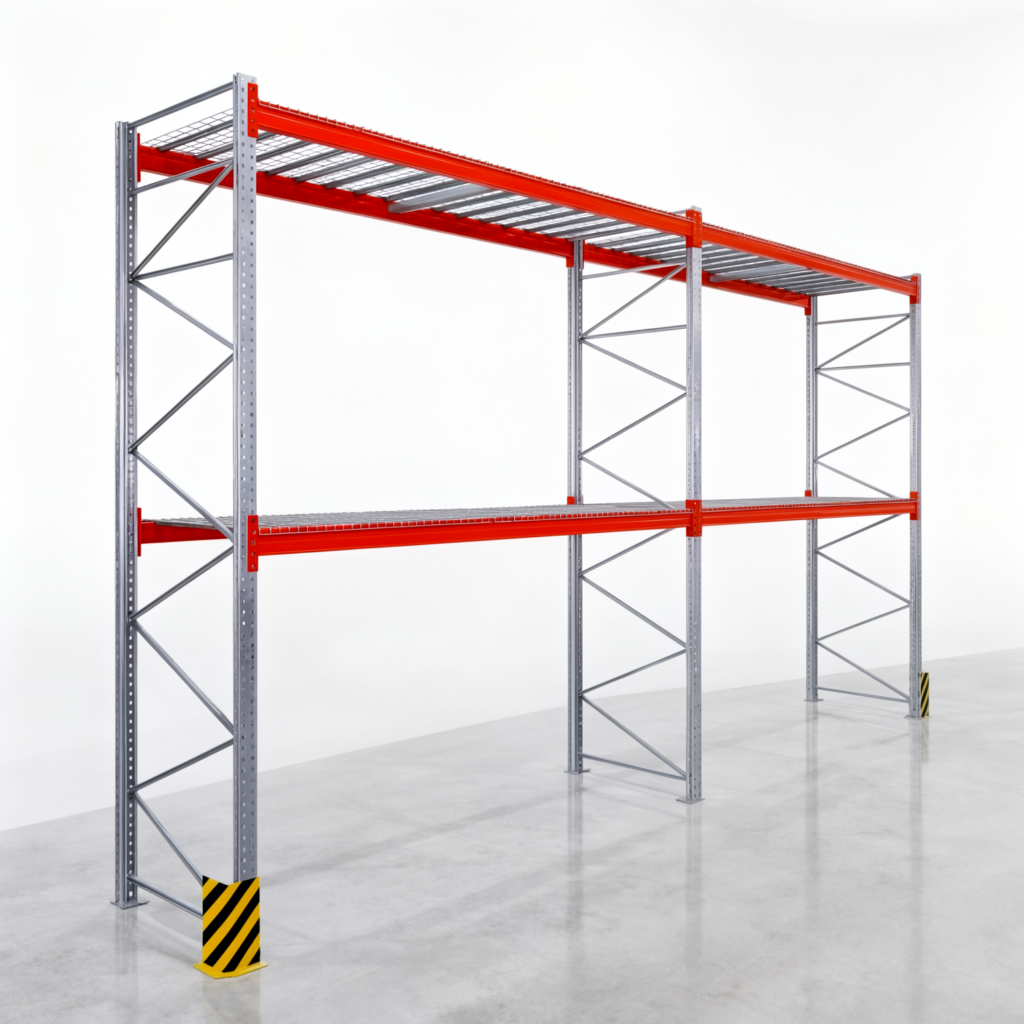 Palettenregale PRX 1000, Europalette, H: 4.100 mm, B: 7.500 mm, Palettengewicht: 750 kg, Palettenplätze: 24