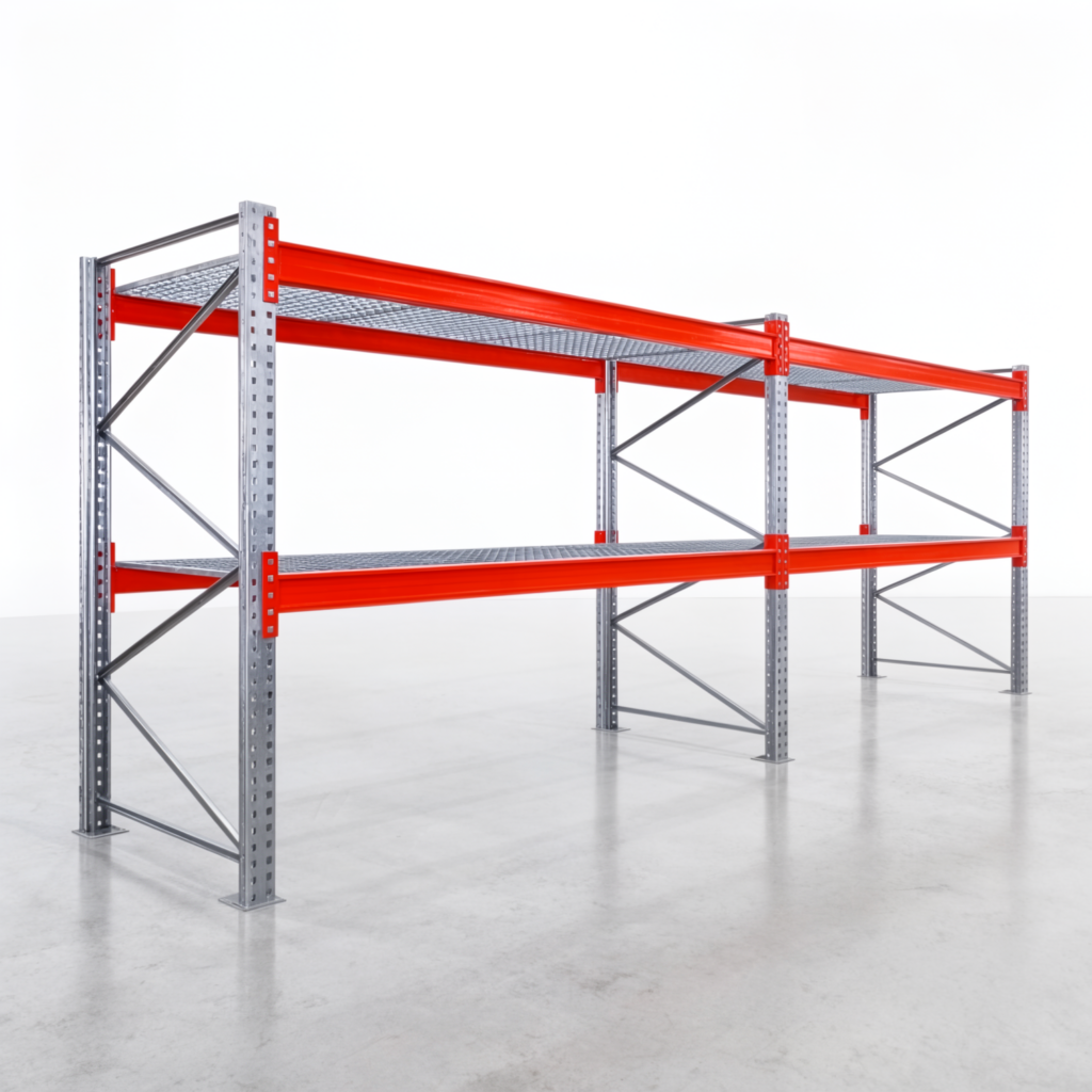 Palettenregale PRX 1000, Europalette, H: 2.100 mm, B: 5.700 mm, Palettengewicht: 750 kg, Palettenplätze: 18