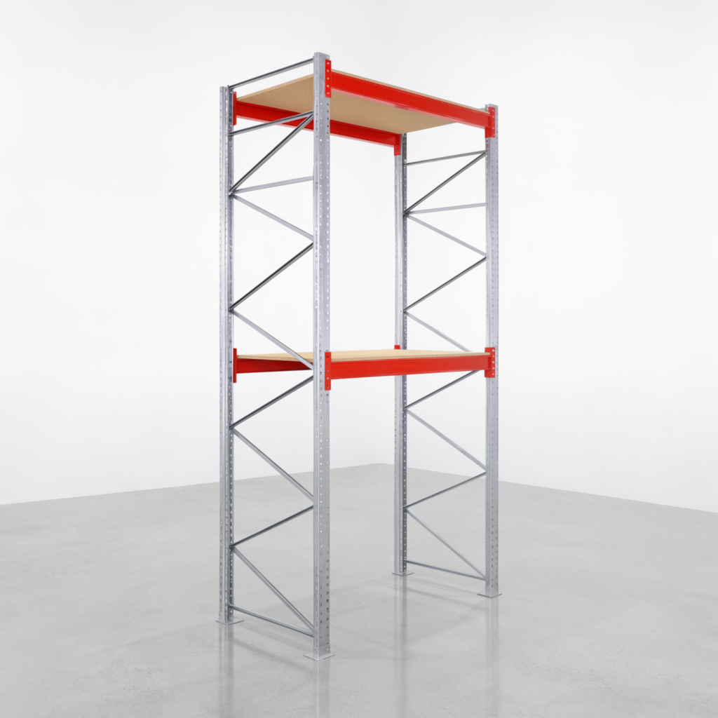 Palettenregale PRX 1000, Europalette, H: 4.100 mm, B: 2.000 mm, Palettengewicht: 1.000 kg, Palettenplätze: 6