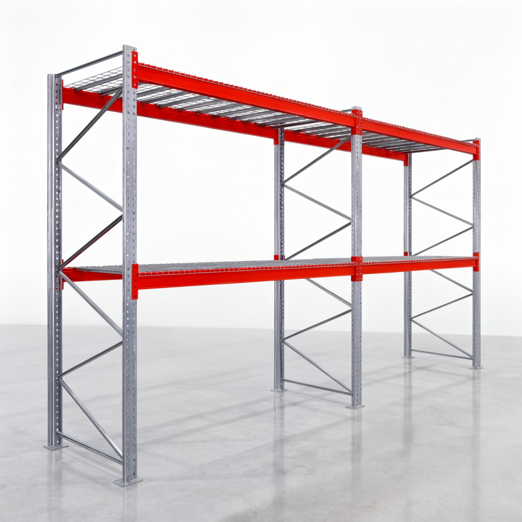 Palettenregale PRX 1000, Europalette, H: 3.100 mm, B: 5.700 mm, Palettengewicht: 500 kg, Palettenplätze: 18