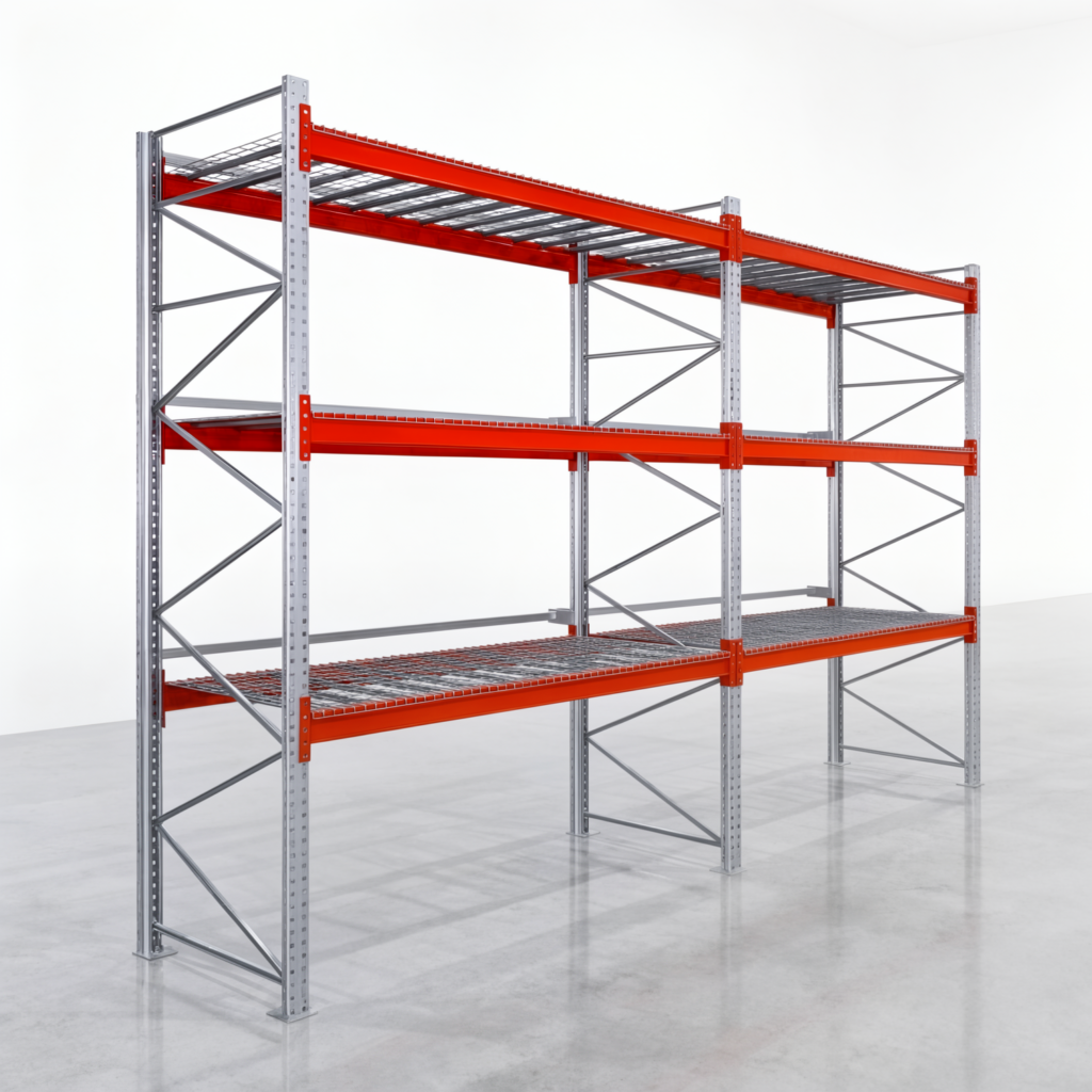 Palettenregale PRX 1000, Europalette, H: 3.600 mm, B: 5.700 mm, Palettengewicht: 750 kg, Palettenplätze: 24