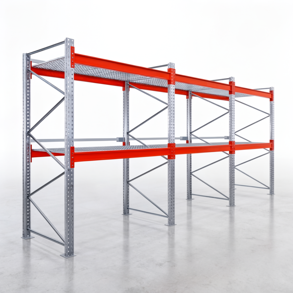 Palettenregale PRX 1000, Europalette, H: 2.600 mm, B: 5.800 mm, Palettengewicht: 1.000 kg, Palettenplätze: 18