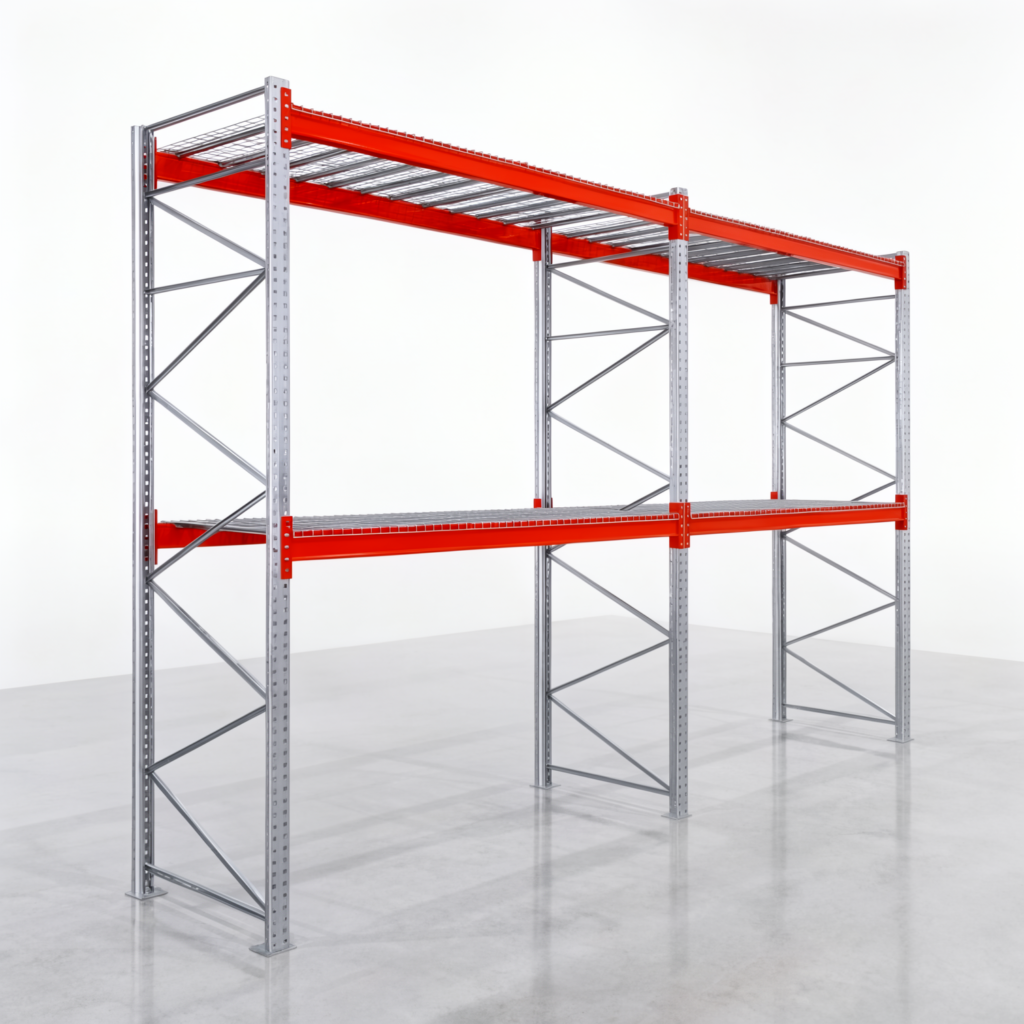 Palettenregale PRX 1000, Europalette, H: 3.600 mm, B: 5.700 mm, Palettengewicht: 500 kg, Palettenplätze: 18