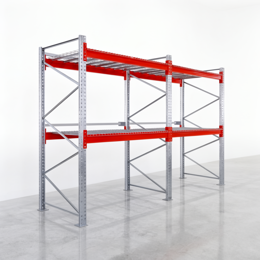 Palettenregale PRX 1000, Europalette, H: 2.600 mm, B: 3.900 mm, Palettengewicht: 750 kg, Palettenplätze: 12