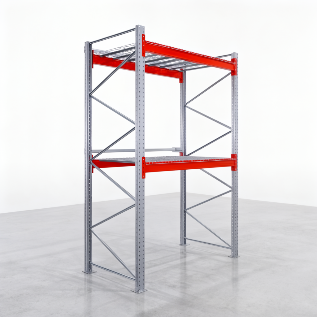 Palettenregale PRX 1000, Europalette, H: 3.100 mm, B: 2.000 mm, Palettengewicht: 500 kg, Palettenplätze: 6