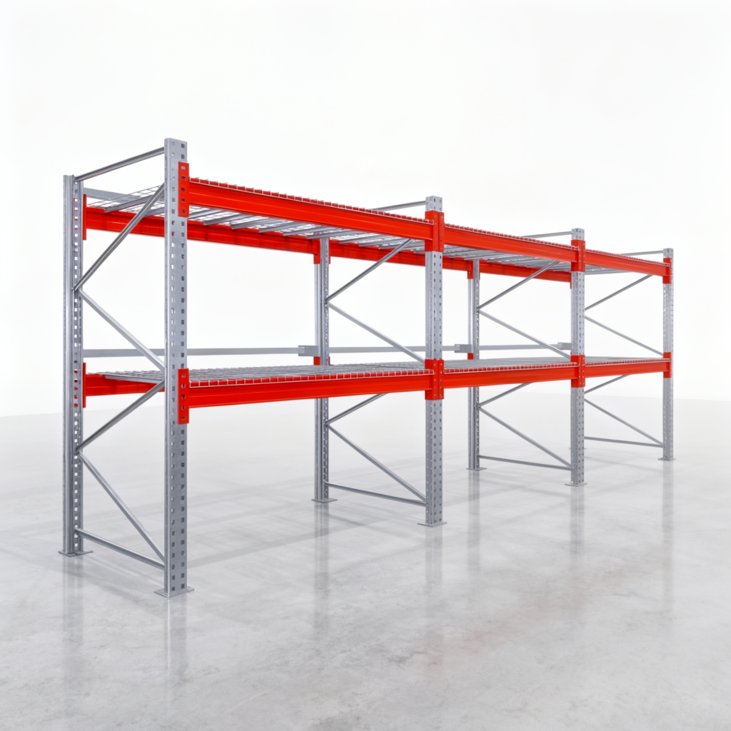 Palettenregale PRX 1000, Europalette, H: 2.100 mm, B: 5.800 mm, Palettengewicht: 750 kg, Palettenplätze: 18