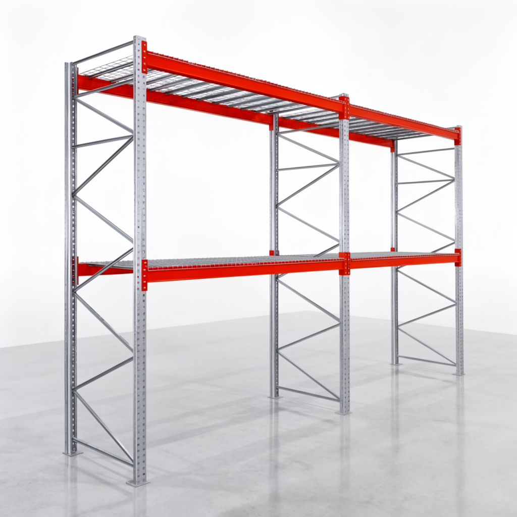 Palettenregale PRX 1000, Europalette, H: 3.600 mm, B: 5.700 mm, Palettengewicht: 750 kg, Palettenplätze: 18