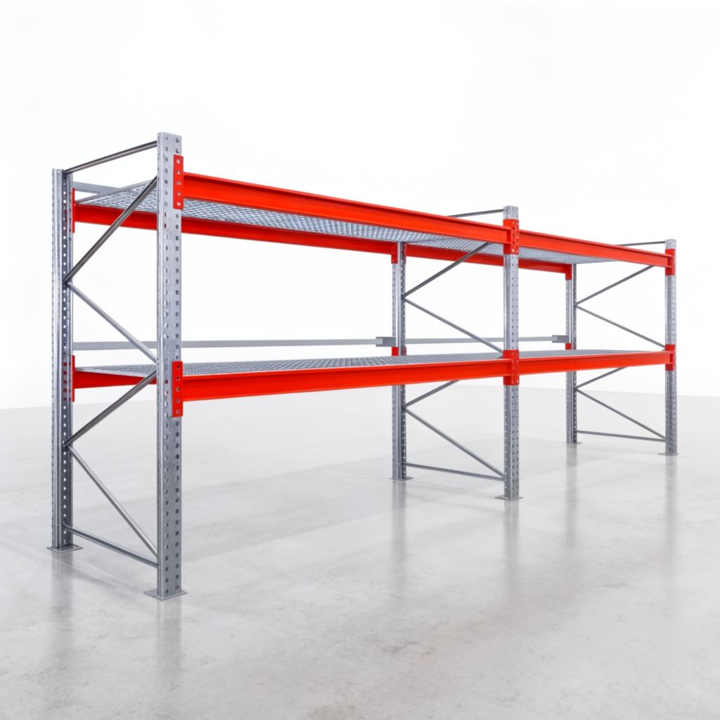 Palettenregale PRX 1000, Europalette, H: 2.100 mm, B: 5.700 mm, Palettengewicht: 500 kg, Palettenplätze: 18