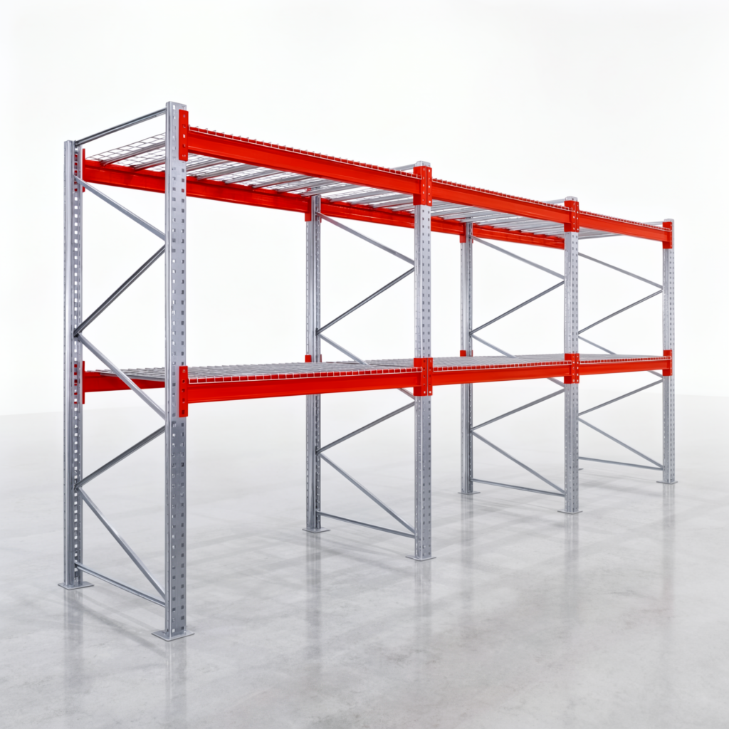 Palettenregale PRX 1000, Europalette, H: 2.600 mm, B: 5.800 mm, Palettengewicht: 1.000 kg, Palettenplätze: 18