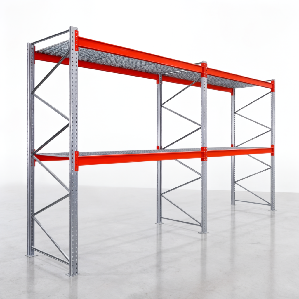 Palettenregale PRX 1000, Europalette, H: 3.100 mm, B: 5.700 mm, Palettengewicht: 500 kg, Palettenplätze: 18