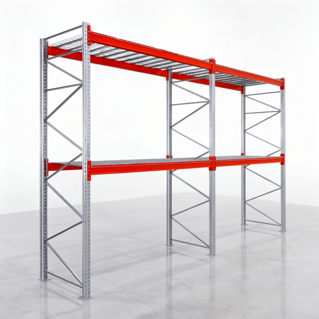 Palettenregale PRX 1000, Europalette, H: 3.600 mm, B: 5.700 mm, Palettengewicht: 500 kg, Palettenplätze: 18