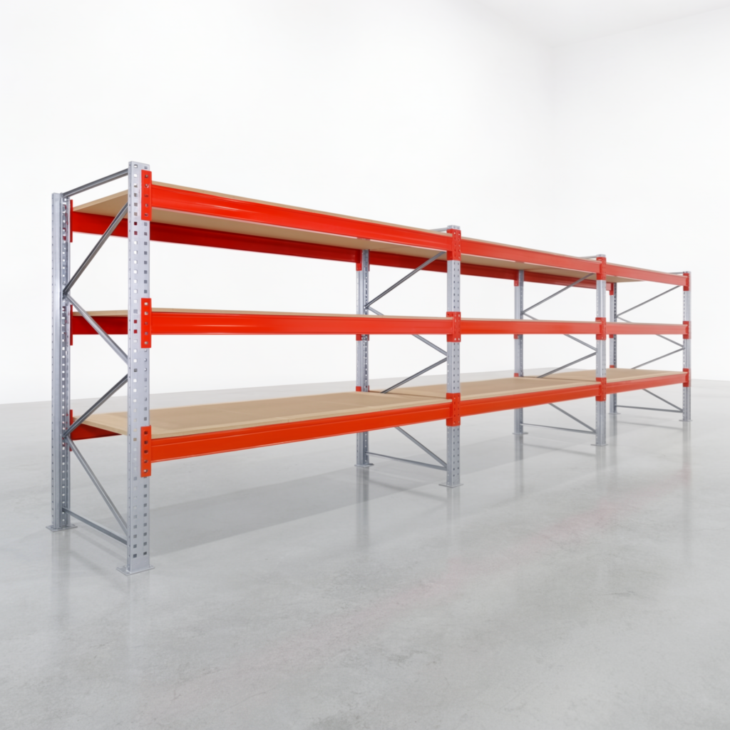 Palettenregale PRX 1000, Europalette, H: 2.100 mm, B: 8.500 mm, Palettengewicht: 750 kg, Palettenplätze: 36