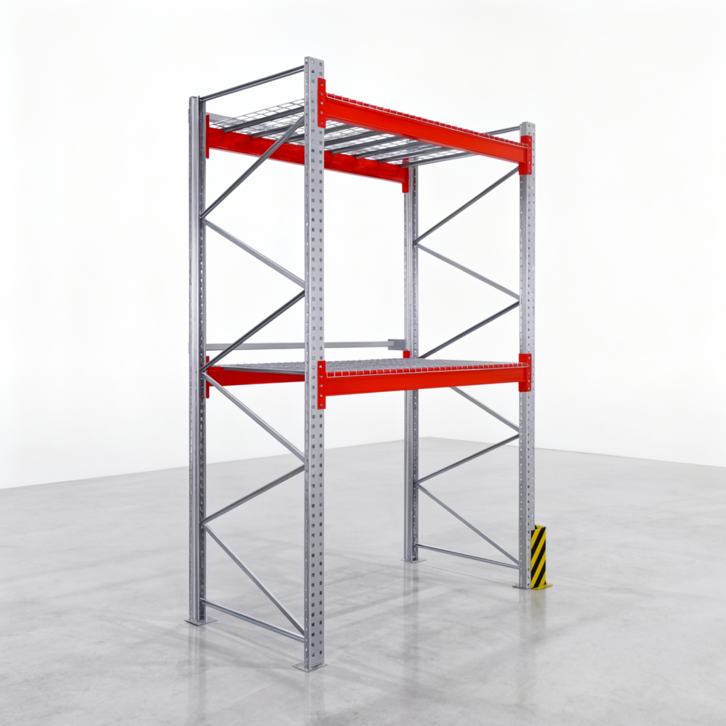 Palettenregale PRX 1000, Europalette, H: 3.100 mm, B: 2.000 mm, Palettengewicht: 1.000 kg, Palettenplätze: 6