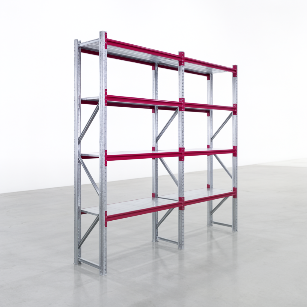 Weitspannregale WSX 5000, H: 3.000 mm, B: 3.187 mm mm, T: 600 mm, Ebenen: 5, Feldbreite: 1.500 mm, Auflage: Stahlboden