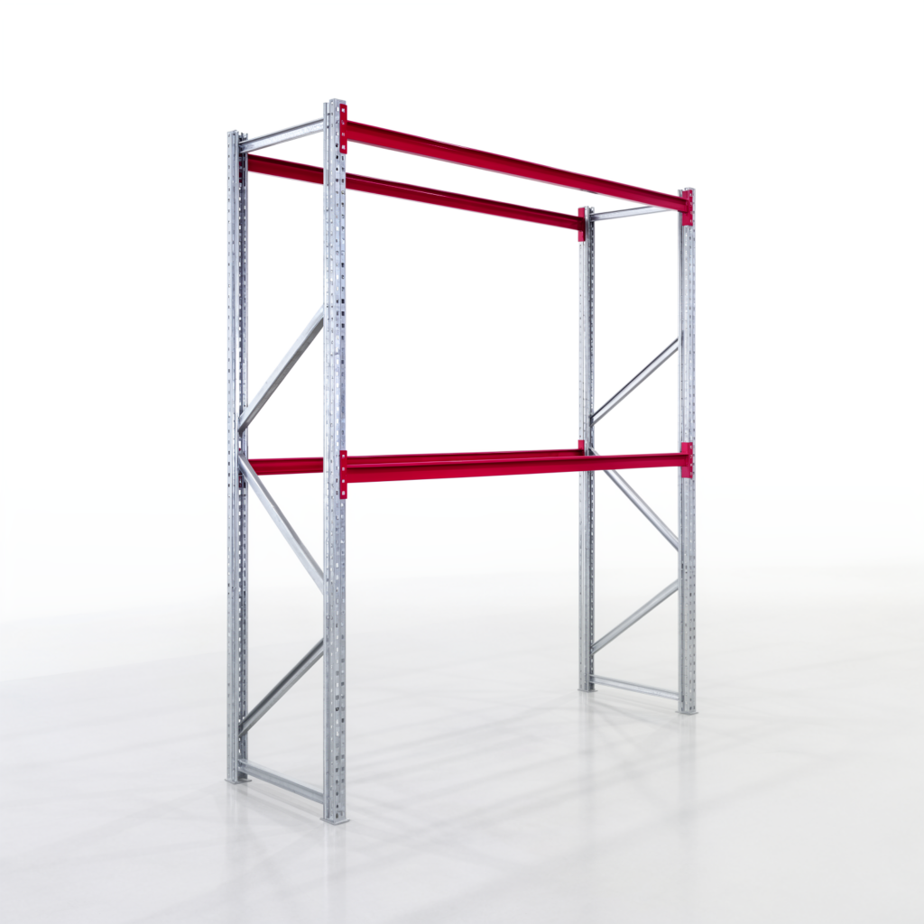 Weitspannregale WSX 5000, H: 3.000 mm, B: 2.616 mm mm, T: 800 mm, Ebenen: 3, Feldbreite: 2.500 mm, Auflage: ohne